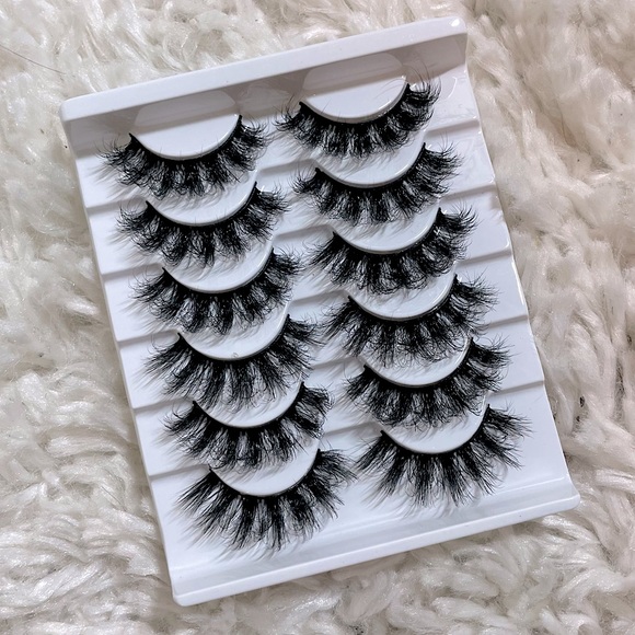 New! HP! ☆ Faux Mink 5 Pack False Eyelashes Includes Wispy Lashes - Picture 6 of 10